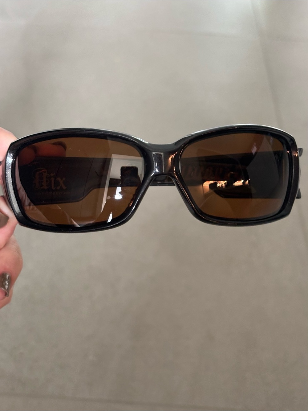 Rare Vintage Nike Nix Max Polarized Sunglasses EV0352 027 Onyx Y2K w/ Pouch